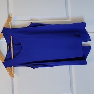 Express Split Back Tank - Blue